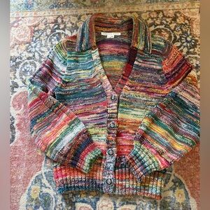 Veronica Beard Multicolor Striped Cardigan